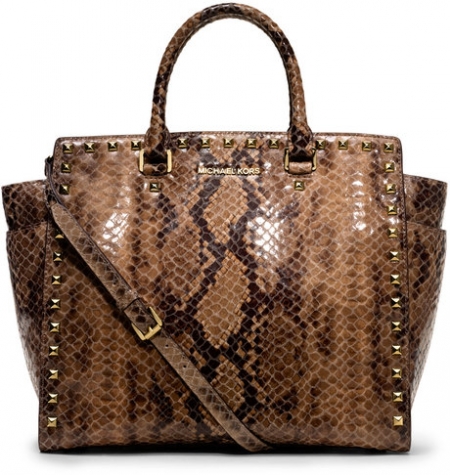 MICHAELKors Large Selma Snake-Print Tote